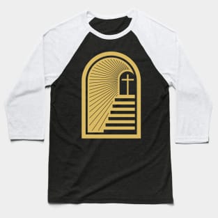 Stairs leading to the cross of Christ. Baseball T-Shirt